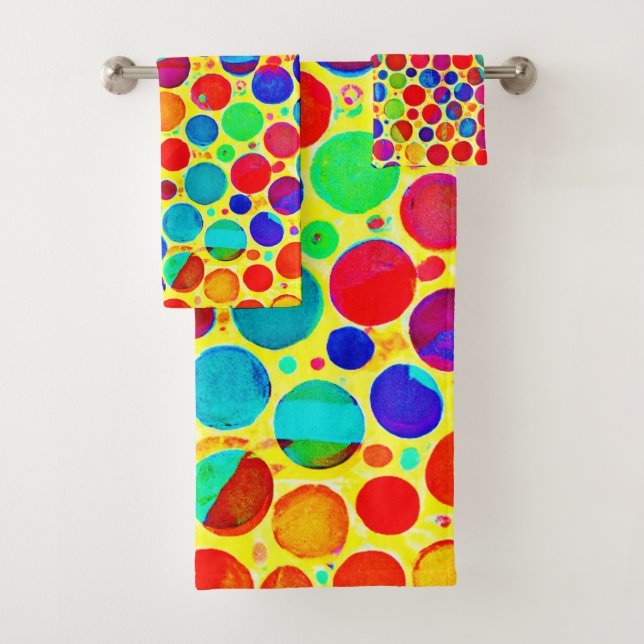 Colourful Stylish and Chic Pattern Bath Towel Set (Insitu)