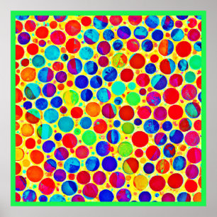 Colourful Stylish and Chic Pattern Poster