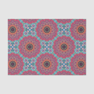 Colourful Stylish Boho Mandalas Geometric Pattern Tissue Paper