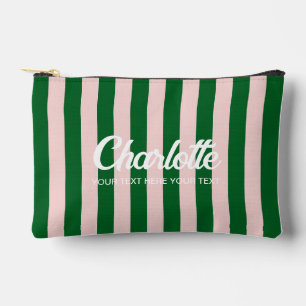 Colourful Stylish Bright Colour Minimalist Stripes Accessory Pouch