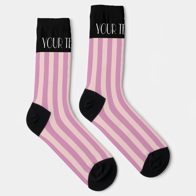 Colourful Stylish Bright Colour Minimalist Stripes Socks (Right)