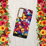 Colourful Stylish Monogram Floral Samsung Galaxy Case<br><div class="desc">Colourful floral design for this Samsung Case. Very easy to personalize with your own monogram or initials!</div>