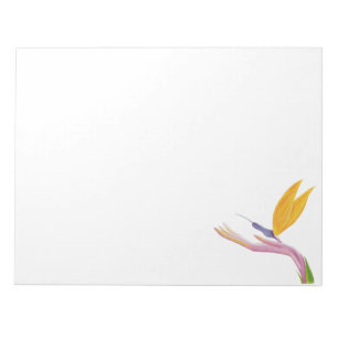 Colourful Stylized Bird of Paradise Notepad