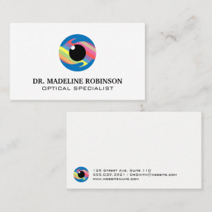 Colourful Stylized Eye Logo   Optometrist Appointment Card