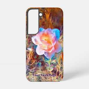 Colourful Stylized Flower Acrylic Print Samsung Galaxy Case