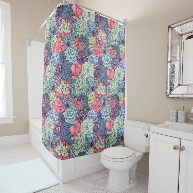 Colourful Succulent Pattern (In Situ)