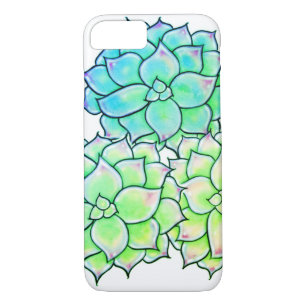 Colourful Succulents, cacti desert floral Blooms Case-Mate iPhone Case