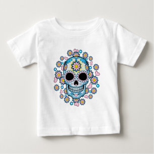 Colourful Sugar Skull Baby T-Shirt