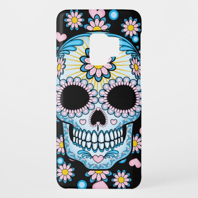 Colourful Sugar Skull Case-Mate Samsung Galaxy Case (Back)