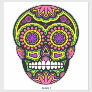 Colourful Sugar Skull Day Of The Dead
