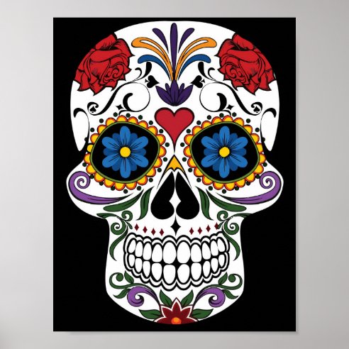 Sugar Skulls Posters, Prints & Poster Printing | Zazzle CA