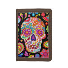 Colourful Sugar Skull Wallet - Day of the Dead!