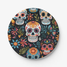 Colourful Sugar Skulls