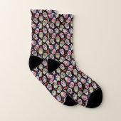 Colourful Sugar Skulls Patterned Socks (Pair)