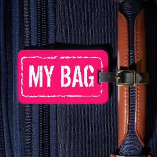 Colourful suitcase tags Custom luggage labels