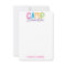 Colourful Summer Camp Personalized Note Cards