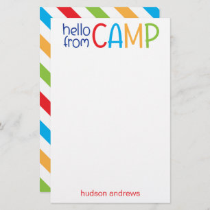 Colourful Summer Camp Personalized Stationery