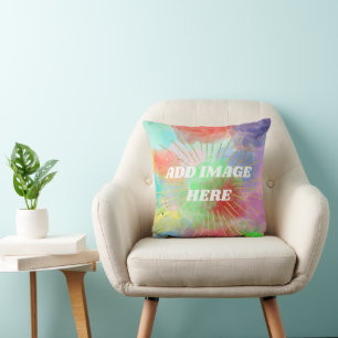 Colourful Summer Clouds Watercolor For Mom Grandm Throw Pillow
