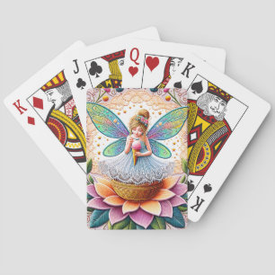 Colourful Summer Fairy Two Illustration Playing Cards