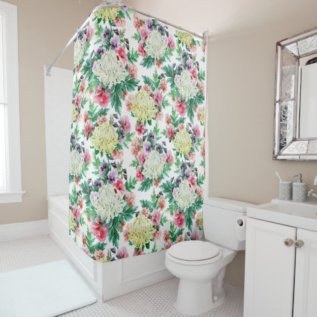 Colourful summer flowers pattern (In Situ)