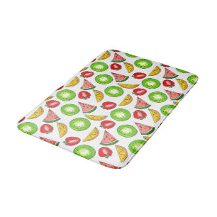 Colourful Summer Fruit Bathroom Mat
