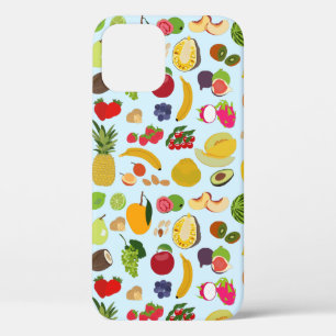 Colourful Summer Fruit Pattern iPhone 12 Case