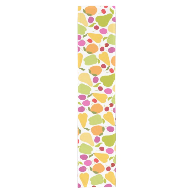 Colourful Summer Fruit Salad Short Table Runner (Front)
