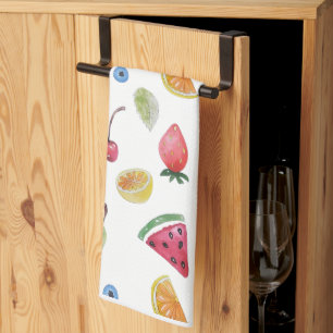 colourful summer fruits kitchen towel