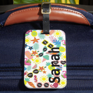 Colourful Summer Fun Luggage Luggage Tag