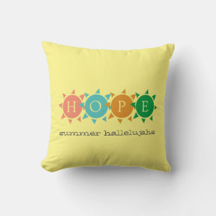 Colourful Summer Fun Sun CUSTOMIZABLE Hope Throw Pillow