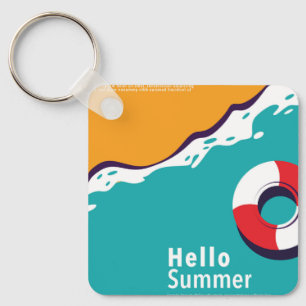 Colourful summer keychain