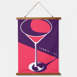 Colourful summer lay out hanging tapestry