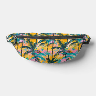 Colourful Summer Palm Tree Pattern Fanny Pack
