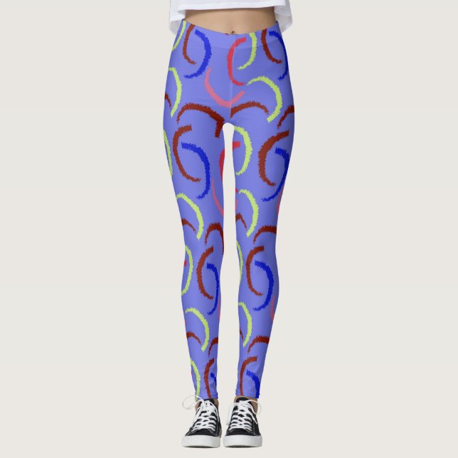 Colourful Summer Pattern Leggings (Front)
