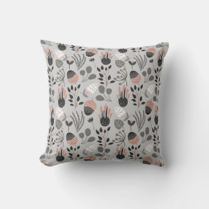 Colourful Summer Pattern Throw Pillow