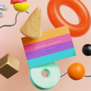 Colourful Summer Personalized  Business Card