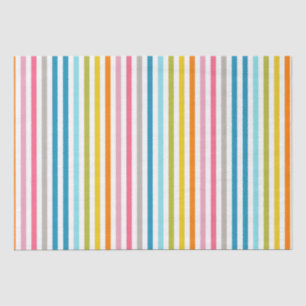 Colourful Summer Rainbow Stripes Tissue Paper