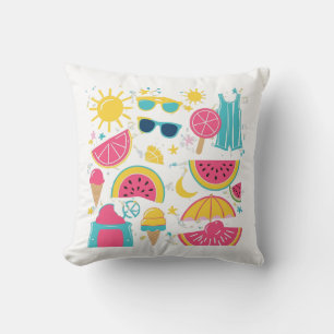 Colourful Summer Vibes – Bright & Fun Seasonal Throw Pillow