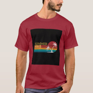 Colourful Summer Vibes Illustrated T-shirt