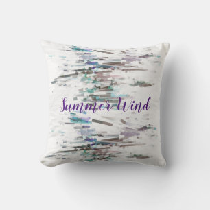 Colourful Summer Wind Throw Pillow