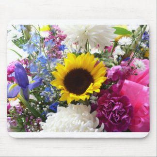Colourful Sunflower bouquet Mouse Pad