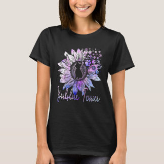 Colourful Sunflower Yorkshire Terrier Dog Womens G T-Shirt