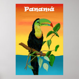 Colourful Sunrise Island Toucan From Panama Poster