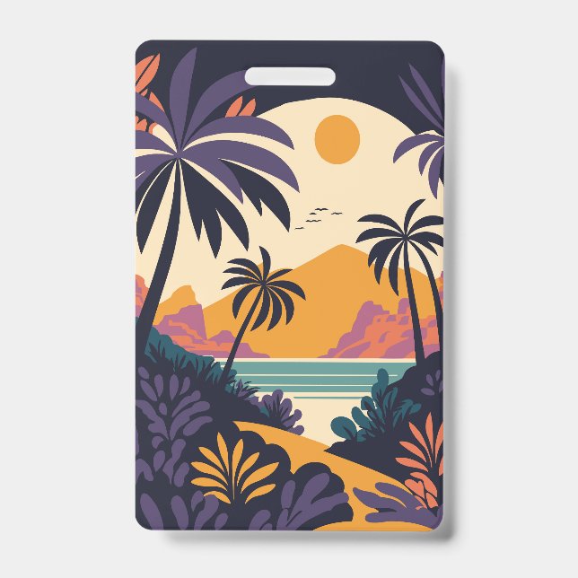  Colourful sunset Badge (Front)