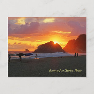 Colourful Sunset (customizable) Postcard