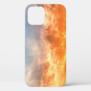 Colourful sunset: fiery sky twilight. iPhone 12 case