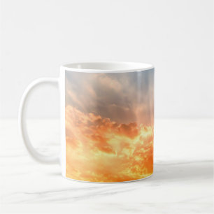 Colourful sunset: fiery sky twilight. coffee mug