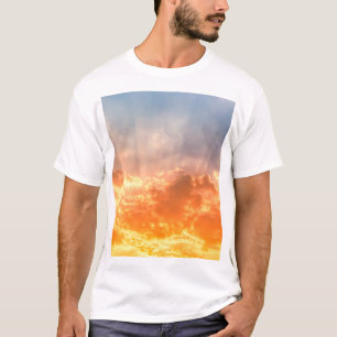 Colourful sunset: fiery sky twilight. T-Shirt
