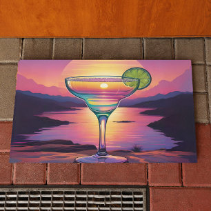 Colourful Sunset Margarita  Doormat