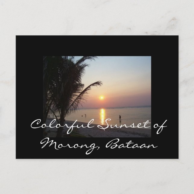 Colourful Sunset of Morong, Bataan Postcard (Front)